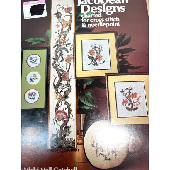 Jacobean Designs Charted For Cross Stitch & Needlepoint By Vicki Neil Catchbell - Picture 1 of 3